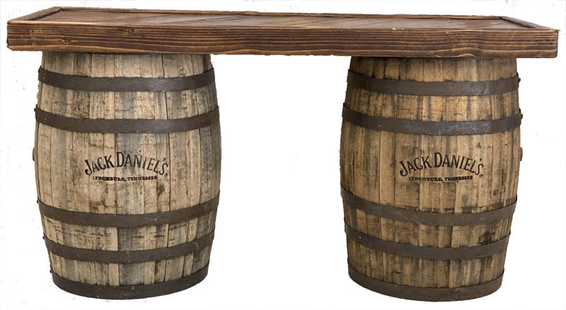 Jack daniels barrel discount bar table