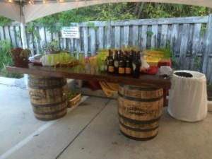 Oak Barrel Bar Table - Event Bars Ltd